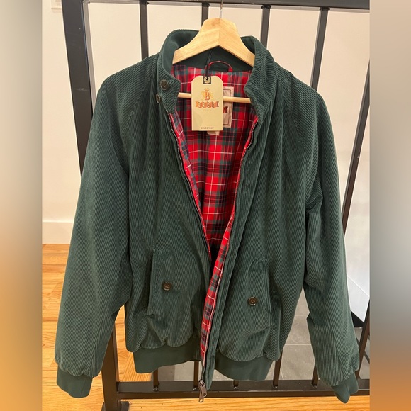 Baracuta G9 Corduroy Jacket/Coat- Dark Forest Green - Picture 2 of 9